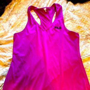 Purple workout FILA shirt
